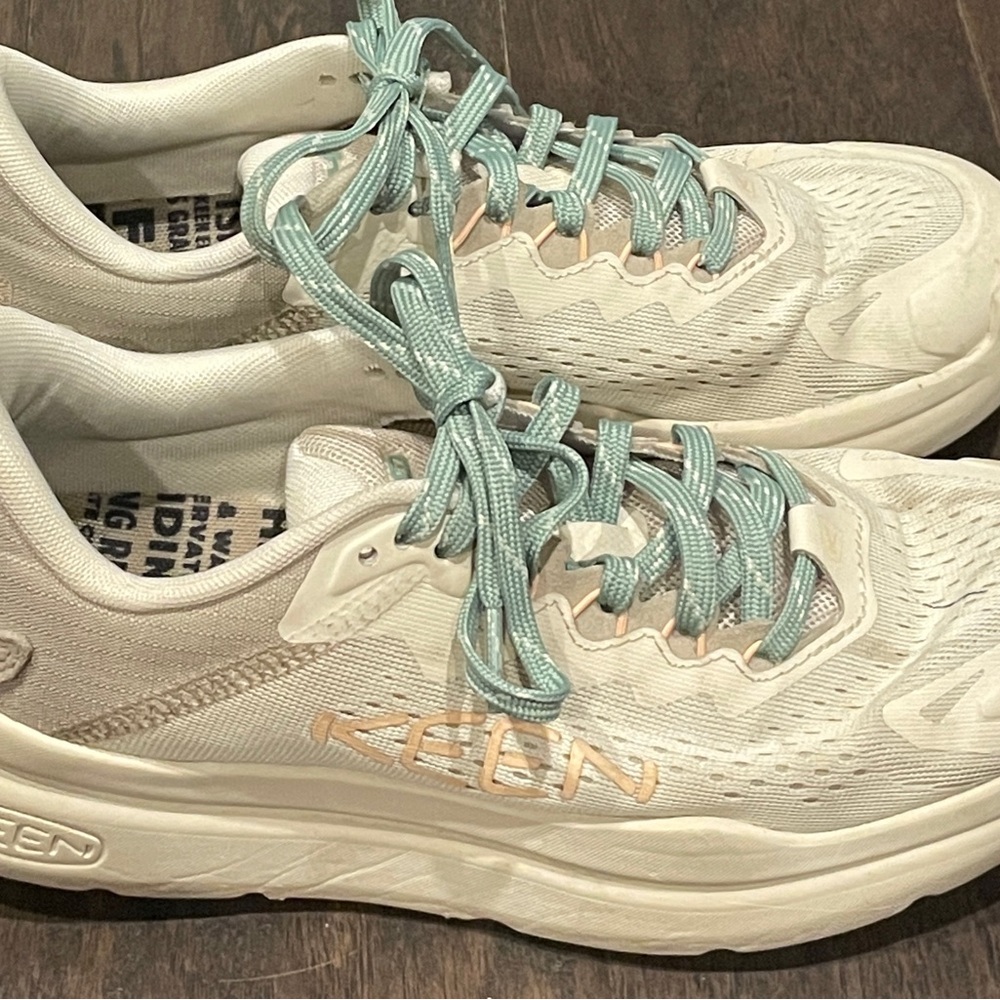Women's KEEN WK450 walking shoes Birch/Peach Parfait 8 - Picture 6 of 7